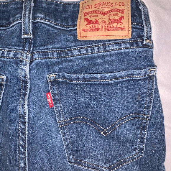 LEVIS DARK WASHED JEAN WITH PAINT SPLATTER DESIGN - Picture 4 of 4